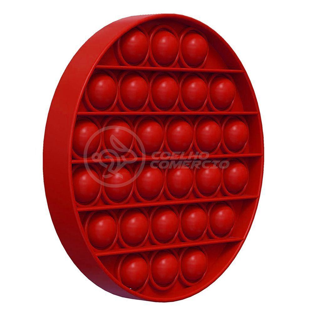 Pop It Circular Anti Stress Sensor Vermelho - 1