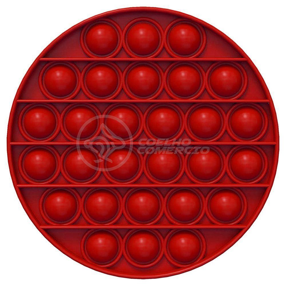 Pop It Circular Anti Stress Sensor Vermelho - 6