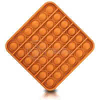 Pop It Quadrado Anti Stress Sensor Laranja - 3