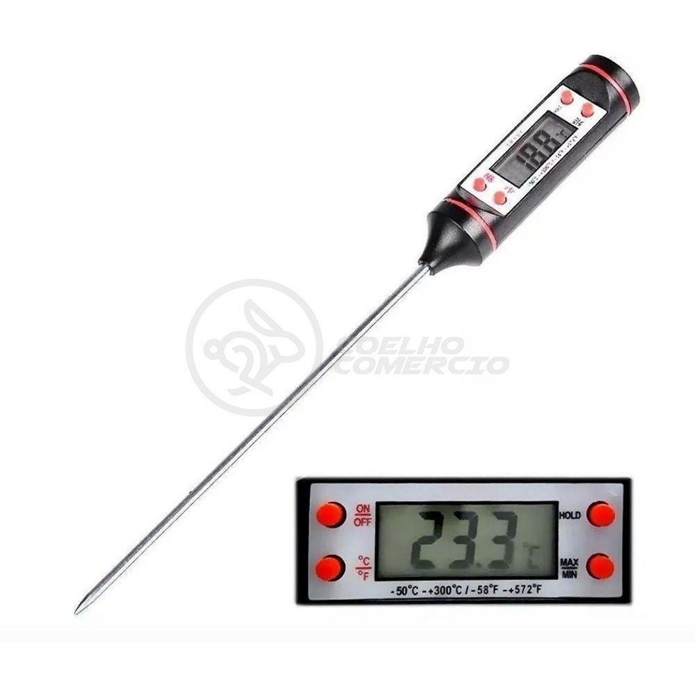 Termômetro Culinário Cozinha Digital Mede -50ºc A +300ºc - 9