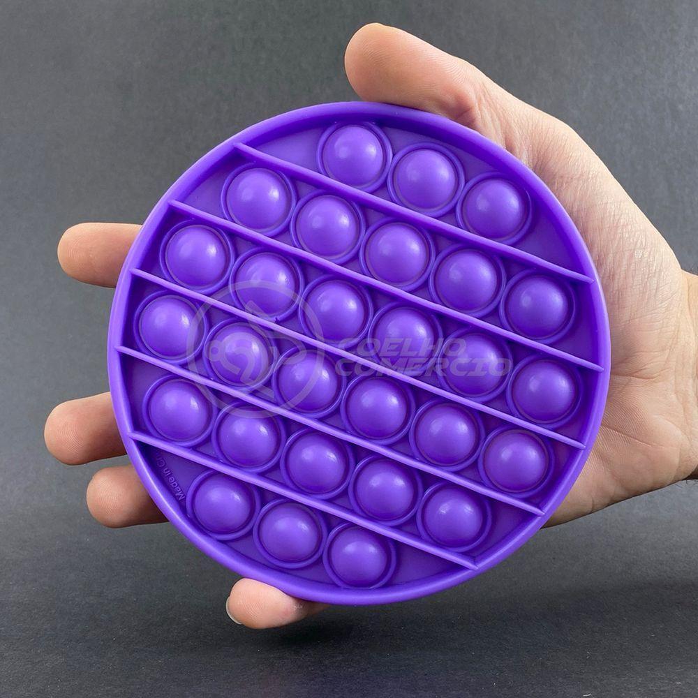 Pop It Circular Anti Stress Ansiedade Roxo - 1
