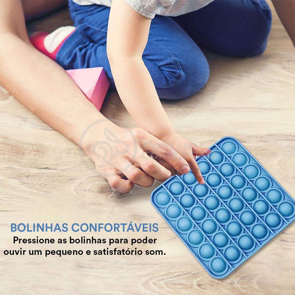 Pop It Quadrado Anti Stress Azul - 2