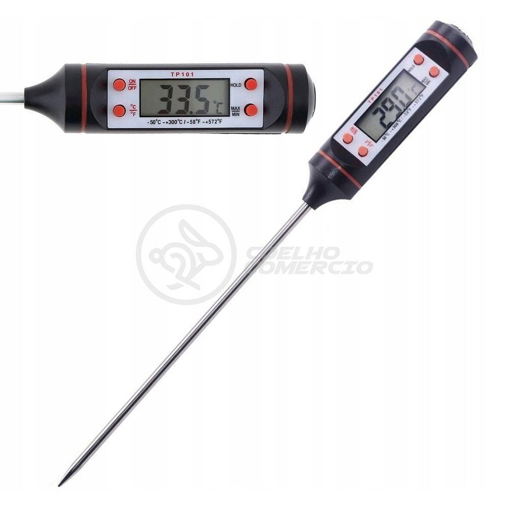 Termômetro Culinário Cozinha Digital Mede -50ºc A +300ºc - 1