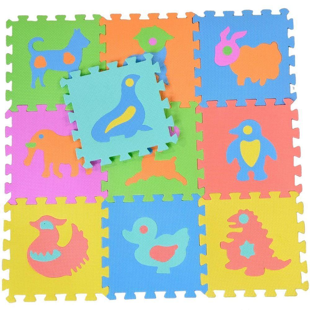 Tapete Tatame Eva Infantil 10 Peças Diverte E Estimula - 1