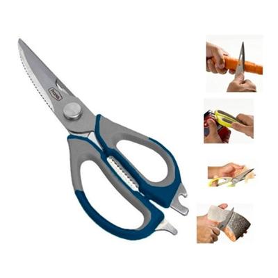 Tesoura 2 Em 1 Multifuncional Desmontável Peixe Inox Prana