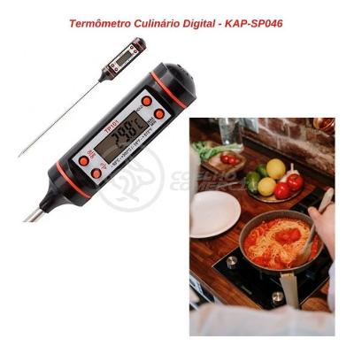 Termômetro Culinário Cozinha Digital Mede -50ºc A +300ºc