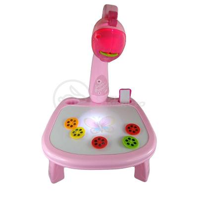 Projetor Para Desenho Infantil Aprendizagem Girafa Rosa