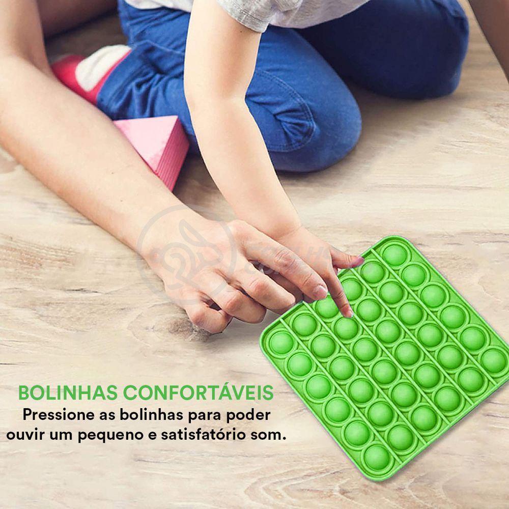 Pop It Anti Stress Ansiedade Estourar Bolha Sensor - Verde - 2