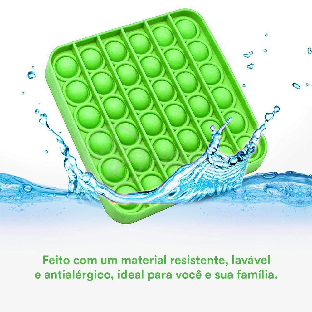 Pop It Anti Stress Ansiedade Estourar Bolha Sensor - Verde - 3