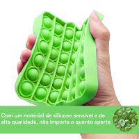 Pop It Anti Stress Ansiedade Estourar Bolha Sensor - Verde - 8