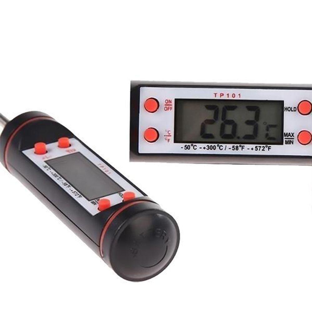 Termômetro Culinário Cozinha Digital Mede -50ºc A +300ºc - 10