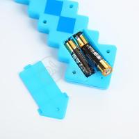 Kit Brinquedo Espada Pixel Minecraft 58cm C/Som Luz+3 Pilhas - 7