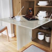 Armário c/Mesa Retrátil 3Pts Mu500 Naturalle Cristalo - 5