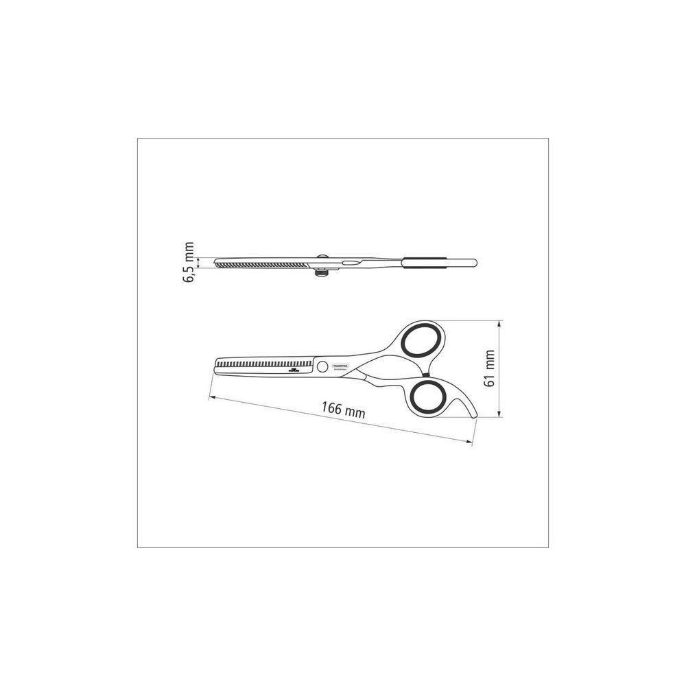 Tesoura Para Cabelo Tramontina Em Aço Inox Com Fio Desbaste E Apoio Fixo Para Dedo 6" Tramontina - 10