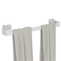 Porta Toalha Ventosa Banho Suporte Toalheiro Branco Elg - 2