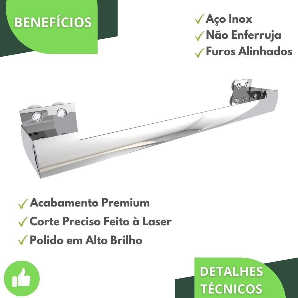 Porta Toalha Ventosa Banho Inox Suporte Toalheiro Elg - 9