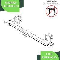 Porta Toalha Ventosa Banho Inox Suporte Toalheiro Elg - 7