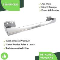 Porta Toalha Ventosa Banho Inox Suporte Toalheiro Elg - 9