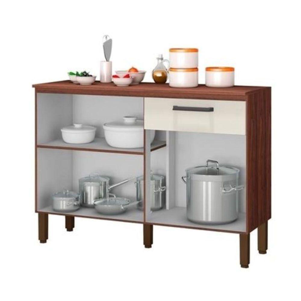 Cozinha Completa Com Balcão 12 Portas 1 Gaveta Off White - 4