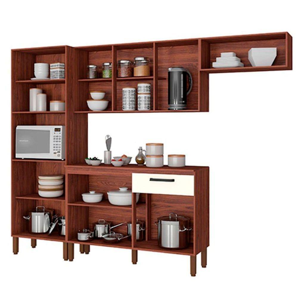 Cozinha Completa Com Balcão 12 Portas 1 Gaveta Off White - 7