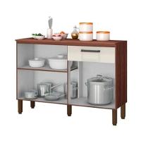 Cozinha Completa Com Balcão 12 Portas 1 Gaveta Off White