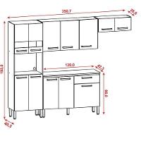 Cozinha Completa Com Balcão 12 Portas 1 Gaveta Off White - 6