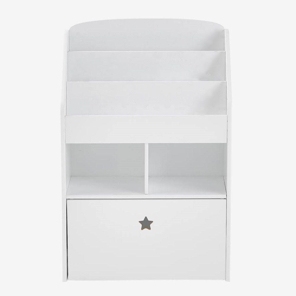 Expositor De Livros Com Baú Infantil Hugo 100% Mdf Quarto - 2