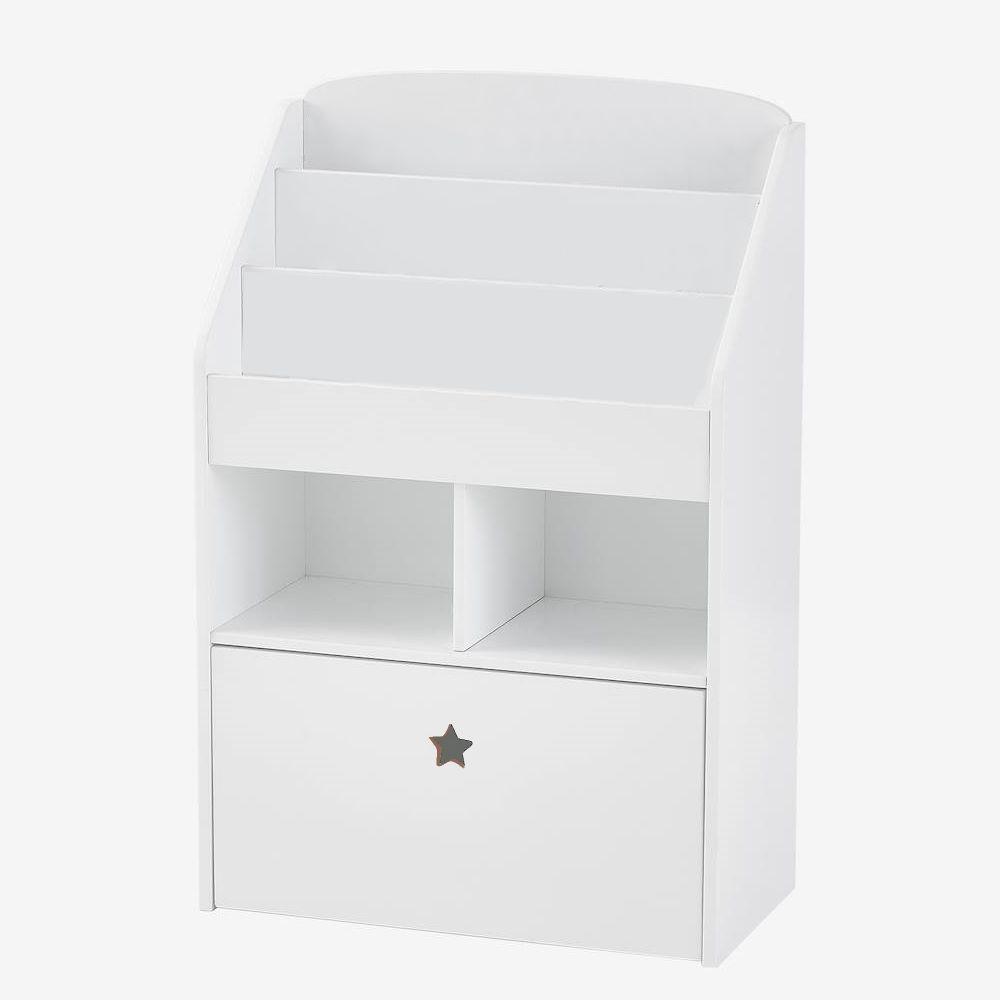 Expositor De Livros Com Baú Infantil Hugo 100% Mdf Quarto - 3