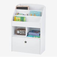 Expositor De Livros Com Baú Infantil Hugo 100% Mdf Quarto - 1