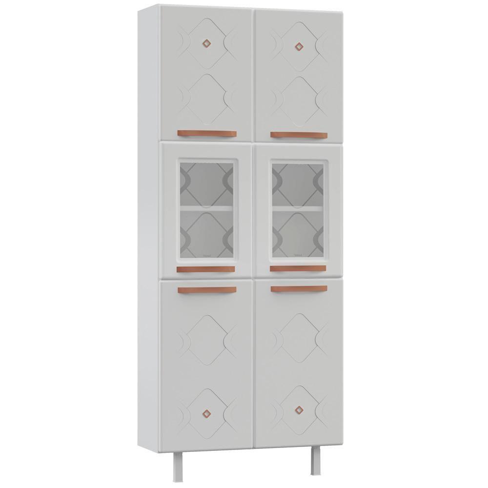 Armário Paneleiro Aço Telasul Mirage New Com Vidro Branco - 1