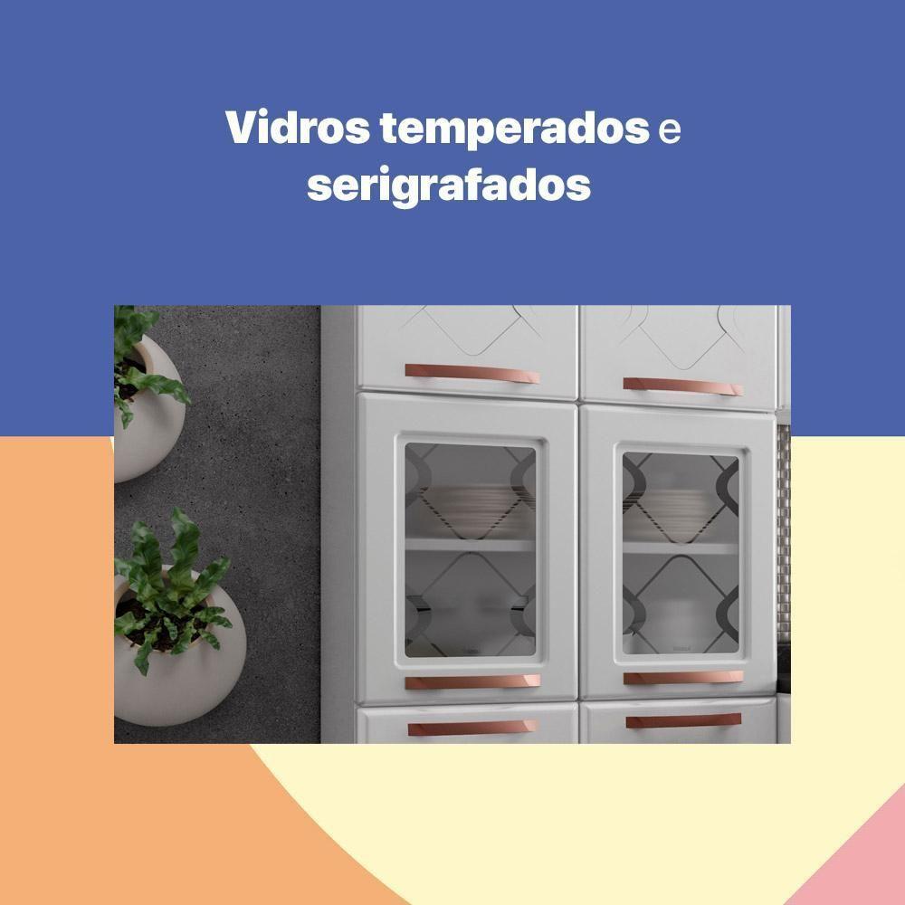 Armário Paneleiro Aço Telasul Mirage New Com Vidro Branco - 3