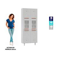 Armário Paneleiro Aço Telasul Mirage New Com Vidro Branco - 5