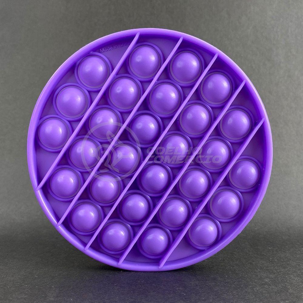 Pop It Circular Anti Stress Estourar Bolha Roxo - 3