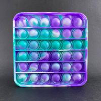 Pop It Tie Dye Quadrado Anti Stress Verde E Roxo - 3