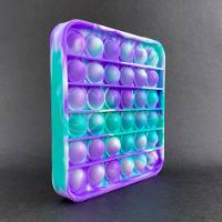 Pop It Tie Dye Quadrado Anti Stress Verde E Roxo - 4