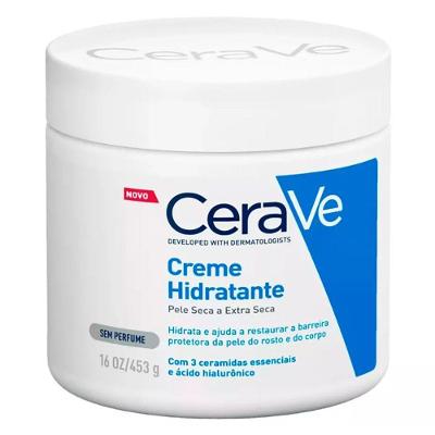 Creme Hidratante Cerave Corpo E Rosto Sem Perfume 454g