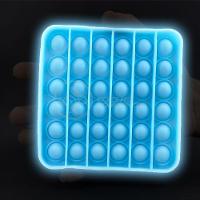 Pop It Brilha No Escuro Quadrado Anti Stress Azul - 5