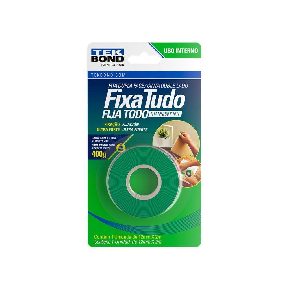 Fita Acrílica Dupla Face 12mmx2m Blister - Tekbond - 1