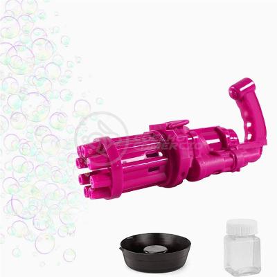 Máquina Elétrica Brinquedo Lança Bolhas Sabão Rosa