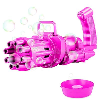 Máquina Elétrica Brinquedo Lança Bolhas Sabão Rosa