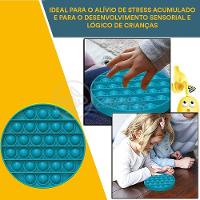Pop It Circular Anti Stress Estourar Bolha Azul - 1