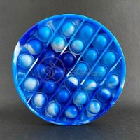 Pop It Tie Dye Circular Anti Stress Bolha Azul - 2