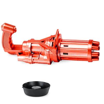 Máquina Elétrica Brinquedo Lança Bolhas Sabão Vermelho