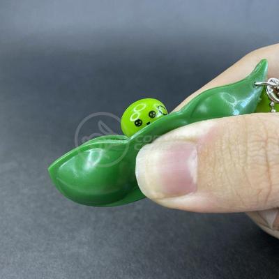 Chaveiro Ervilha Fidget Toy Brinquedo Apertar Silicone