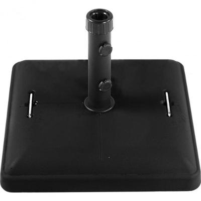 Base Ombrellone Quadrada Rodas 37Kg Preto Bel Lazer