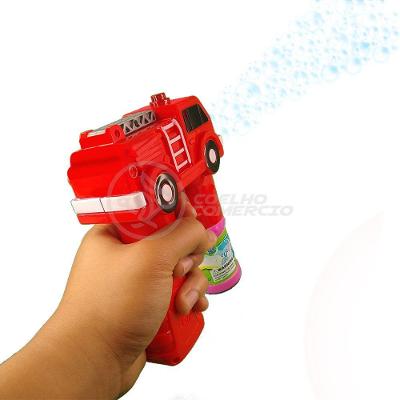 Caminhão Bombeiro Bolhudo Bolhas Sabão Infantil Vermelho 3