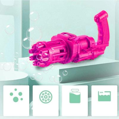 Máquina Elétrica Brinquedo Lança Bolhas Sabão Rosa