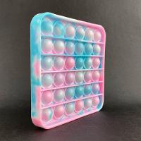 Pop It Tie Dye Quadrado Anti Stress Azul E Rosa - 1