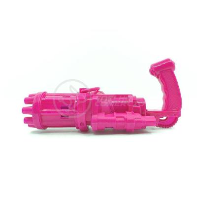Máquina Elétrica Brinquedo Lança Bolhas Sabão Rosa