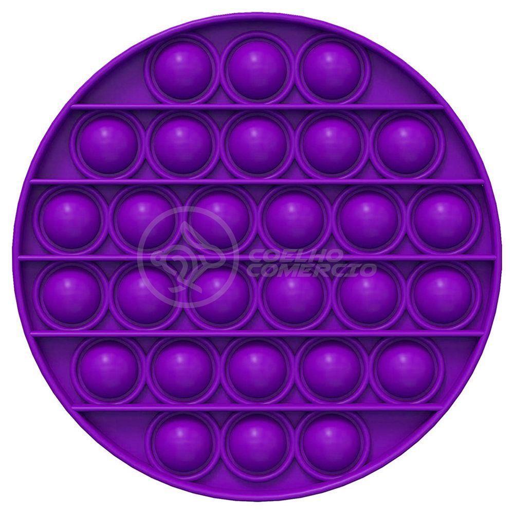 Pop It Circular Anti Stress Estourar Bolha Roxo - 2